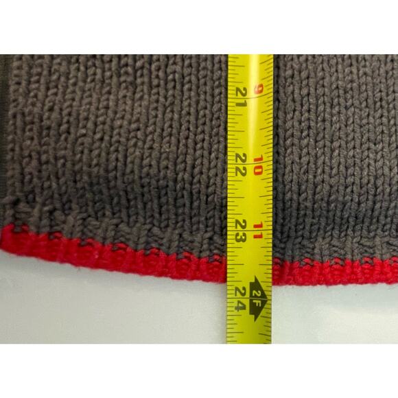 Retro 90s Gray Rainbow Striped Lizwear Cardigan Size Large - Picture 7 of 7